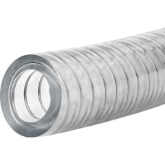 PVC Tube: 2″ ID, 2-1/2″ OD, 100' Long 55 Max psi, Clear