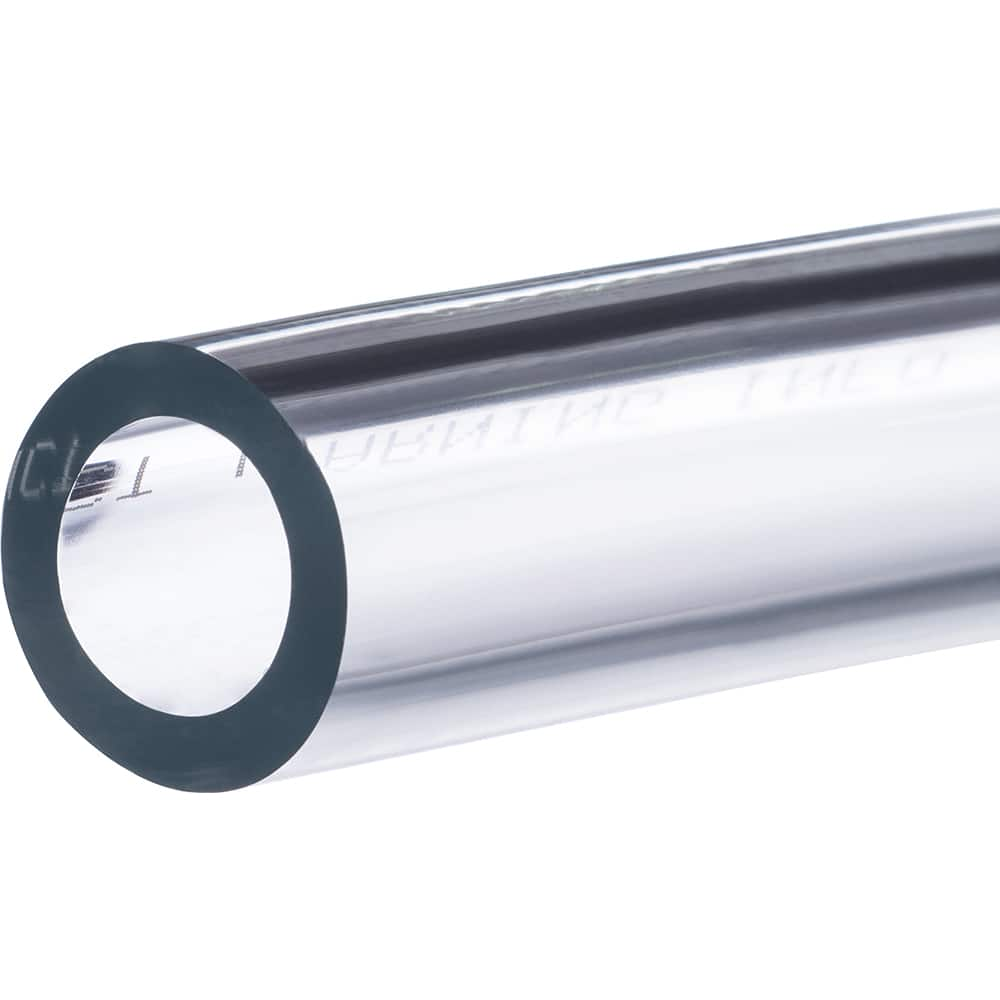 PVC Tube: 3/8″ ID, 1/2″ OD, 5' Long 20 Max psi, Clear