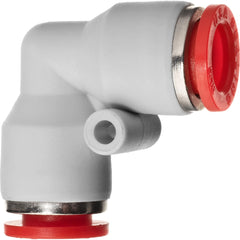 USA Sealing - Plastic Push-To-Connect Tube Fittings Type: Reducing Union Elbow Tube Outside Diameter (Inch): 3/8 x 1/4 - Eagle Tool & Supply