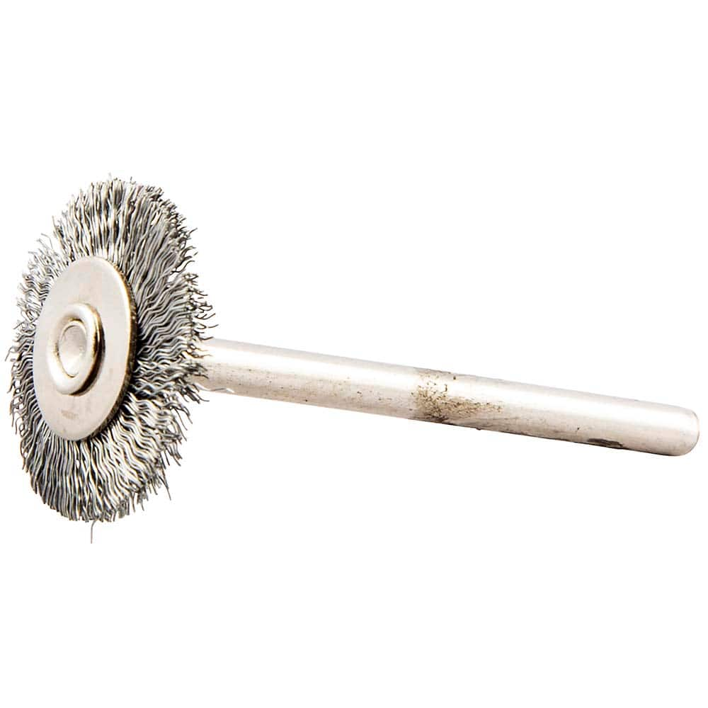 Norton - 3/4" OD, Crimped Carbon Wheel Brush - Eagle Tool & Supply