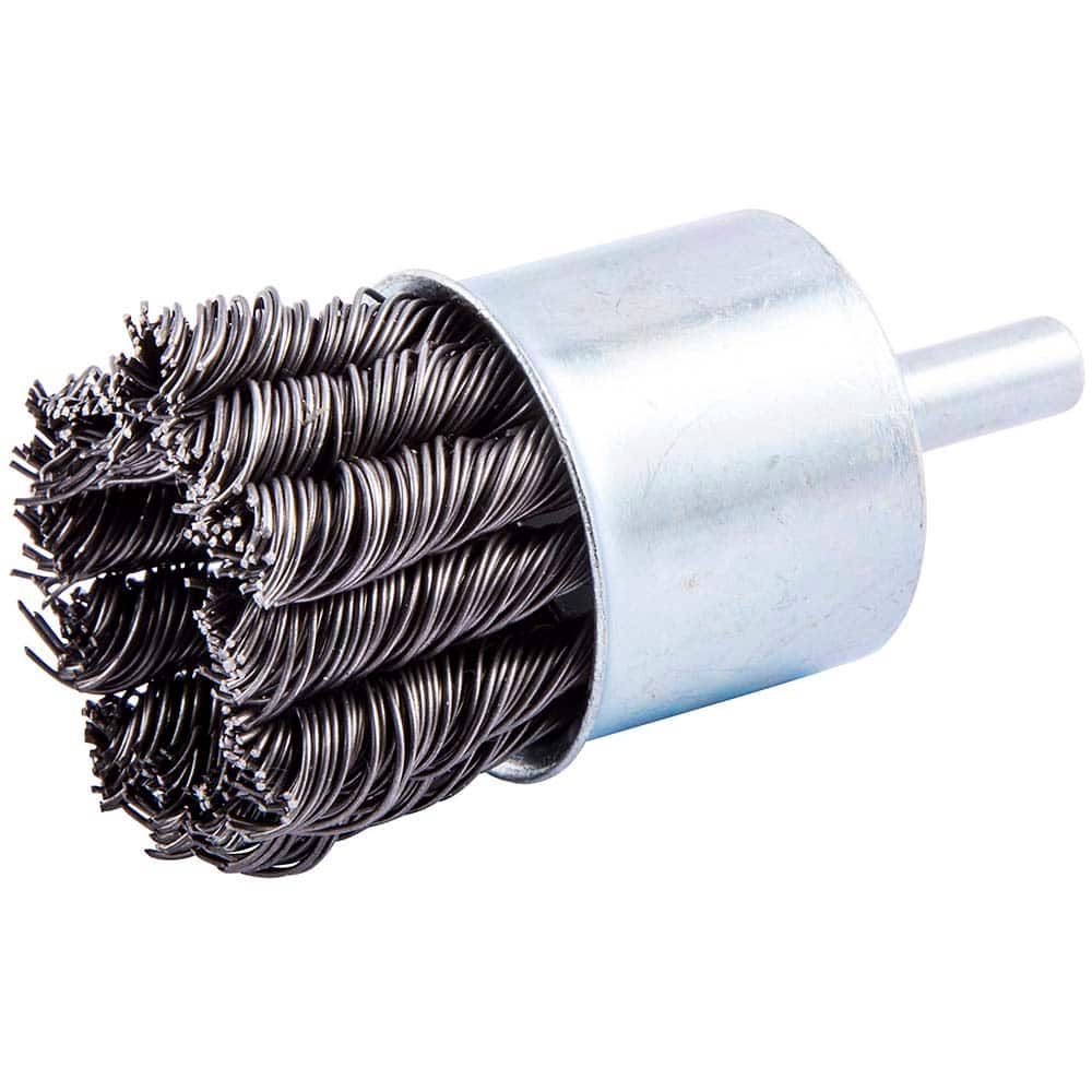 Norton - End Brushes Brush Diameter (Inch): 1 Fill Material: Carbon Steel - Eagle Tool & Supply