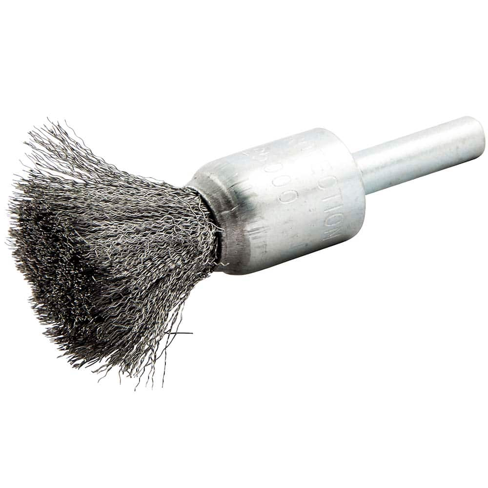 Norton - End Brushes Brush Diameter (Inch): 1/2 Fill Material: Carbon Steel - Eagle Tool & Supply