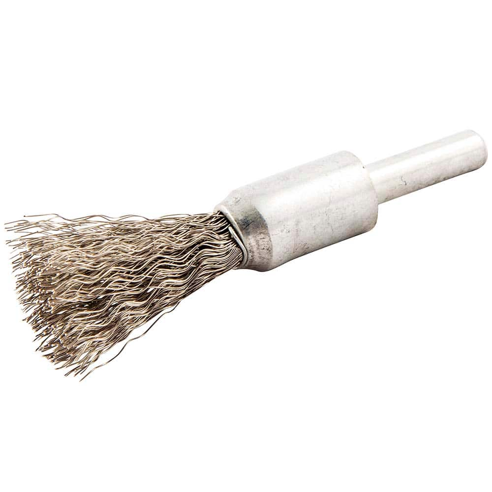 Norton - End Brushes Brush Diameter (Inch): 1/2 Fill Material: Stainless Steel - Eagle Tool & Supply