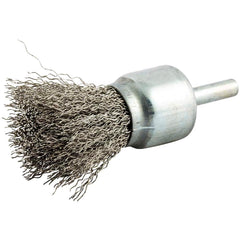 Norton - End Brushes Brush Diameter (Inch): 1 Fill Material: Stainless Steel - Eagle Tool & Supply