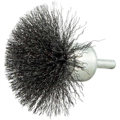 Norton - End Brushes Brush Diameter (Inch): 3 Fill Material: Carbon Steel - Eagle Tool & Supply