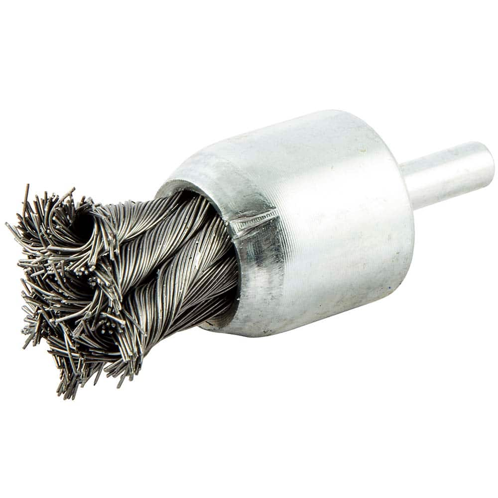 Norton - End Brushes Brush Diameter (Inch): 1 Fill Material: Brass - Eagle Tool & Supply