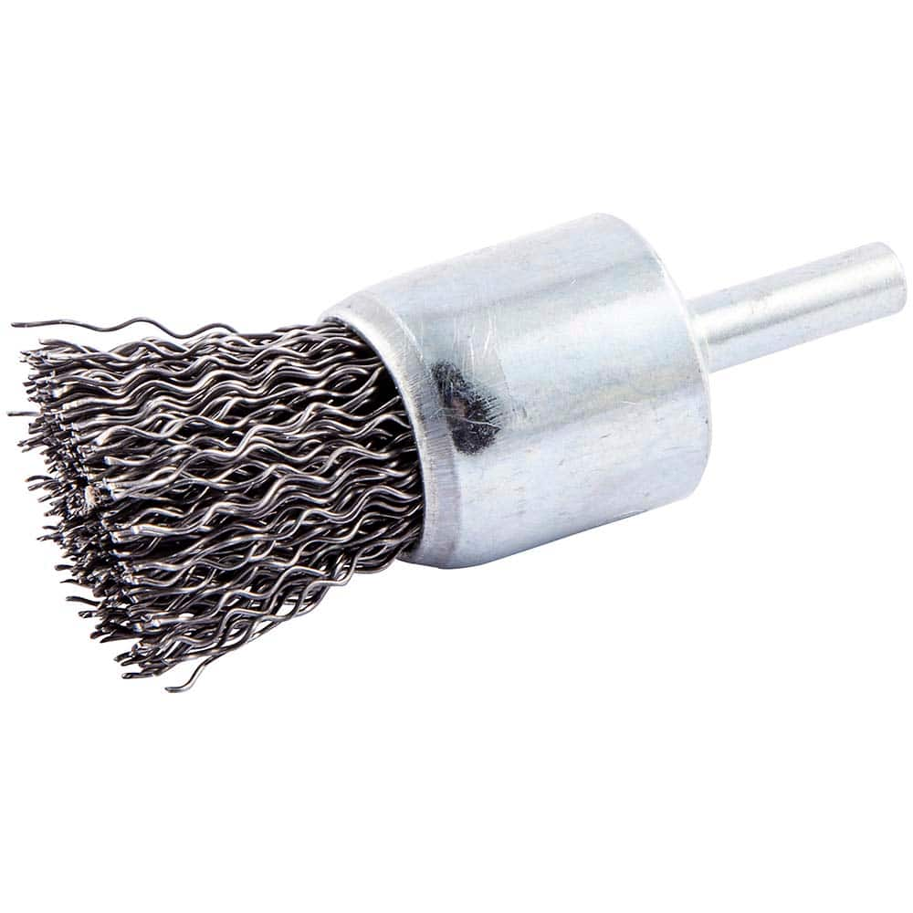 Norton - End Brushes Brush Diameter (Inch): 1 Fill Material: Carbon Steel - Eagle Tool & Supply