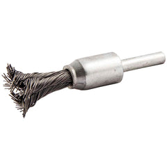 Norton - End Brushes Brush Diameter (Inch): 1/2 Fill Material: Carbon Steel - Eagle Tool & Supply