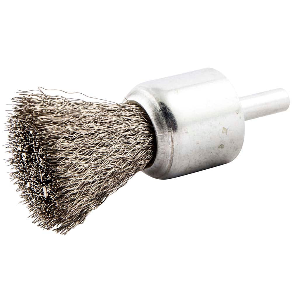 Norton - End Brushes Brush Diameter (Inch): 1 Fill Material: Stainless Steel - Exact Industrial Supply