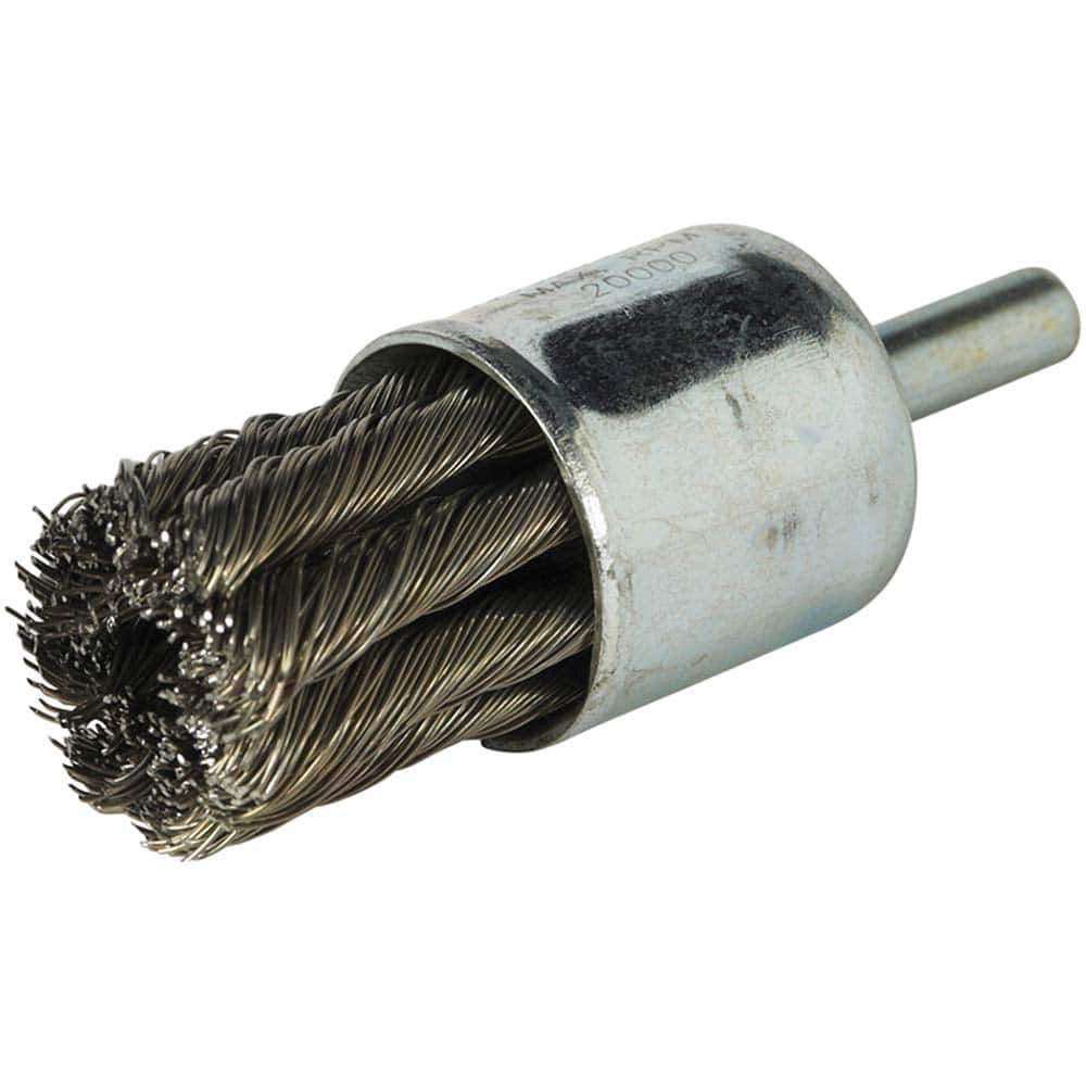 Norton - End Brushes Brush Diameter (Inch): 3/4 Fill Material: Carbon Steel - Eagle Tool & Supply