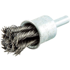 Norton - End Brushes Brush Diameter (Inch): 3/4 Fill Material: Carbon Steel - Eagle Tool & Supply