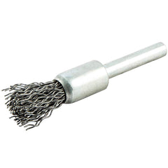 Norton - End Brushes Brush Diameter (Inch): 1/2 Fill Material: Carbon Steel - Eagle Tool & Supply