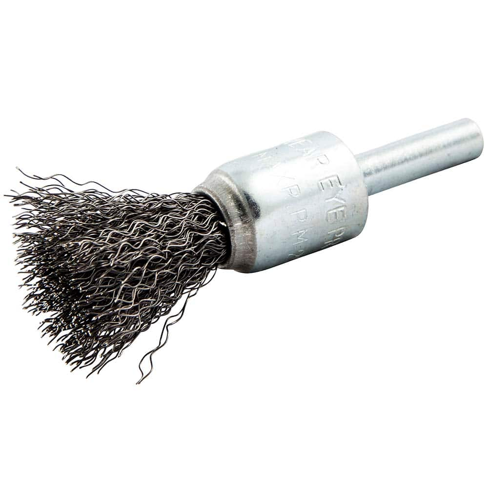 Norton - End Brushes Brush Diameter (Inch): 1/2 Fill Material: Carbon Steel - Exact Industrial Supply