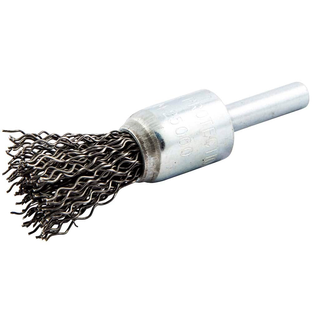 Norton - End Brushes Brush Diameter (Inch): 1/2 Fill Material: Carbon Steel - Eagle Tool & Supply