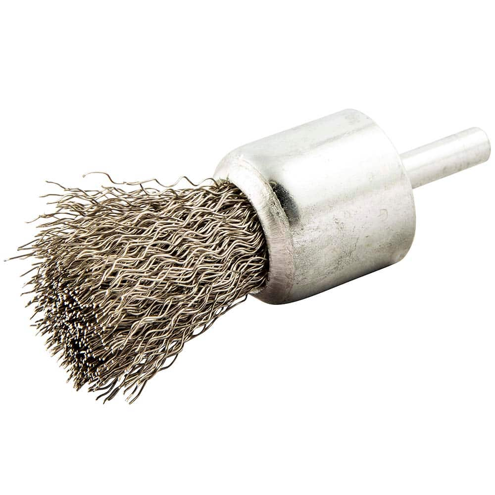 Norton - End Brushes Brush Diameter (Inch): 1 Fill Material: Stainless Steel - Eagle Tool & Supply