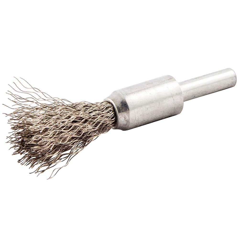 Norton - End Brushes Brush Diameter (Inch): 1/2 Fill Material: Stainless Steel - Eagle Tool & Supply