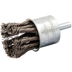 Norton - End Brushes Brush Diameter (Inch): 1-1/8 Fill Material: Carbon Steel - Eagle Tool & Supply