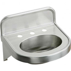 ELKAY - Stainless Steel Sinks Type: Lavatory Sink-Wall Hung Outside Length: 18 (Inch) - Eagle Tool & Supply