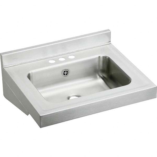 ELKAY - Stainless Steel Sinks Type: Lavatory Sink-Wall Hung Outside Length: 22 (Inch) - Eagle Tool & Supply