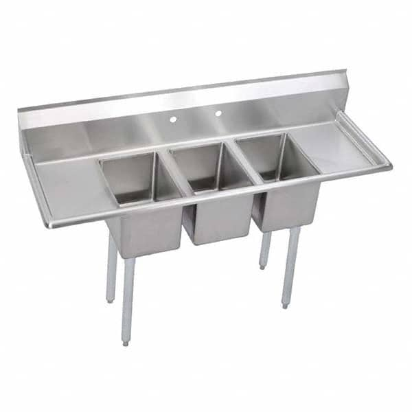 ELKAY - Stainless Steel Sinks Type: Scullery Sink Outside Length: 66 (Inch) - Eagle Tool & Supply