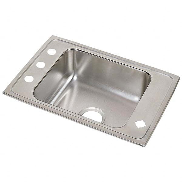 ELKAY - Stainless Steel Sinks Type: Drop In Sink Outside Length: 25 (Inch) - Eagle Tool & Supply