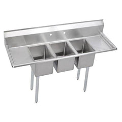 ELKAY - Stainless Steel Sinks Type: Scullery Sink Outside Length: 58 (Inch) - Eagle Tool & Supply