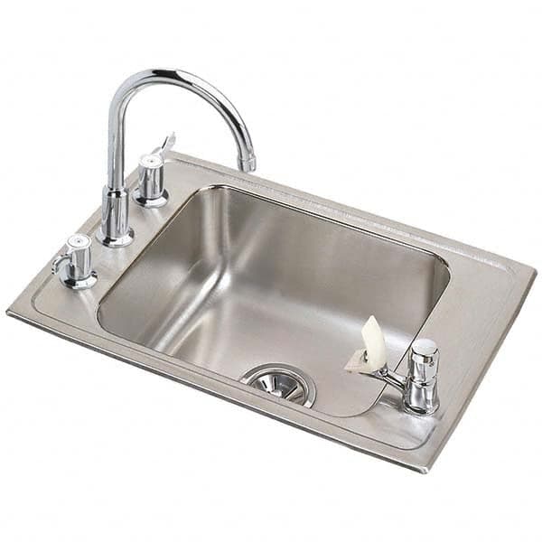 ELKAY - Stainless Steel Sinks Type: Drop In Sink Outside Length: 25 (Inch) - Eagle Tool & Supply