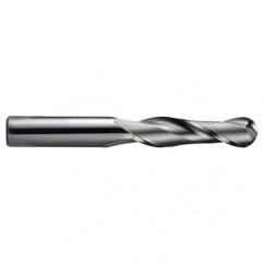 1mm Dia. x 40mm Overall Length 4-Flute Square End Solid Carbide SE End Mill-Round Shank-Center Cutting-WXL - Eagle Tool & Supply