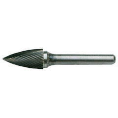 SG-42 Standard Cut Solid Carbide Bur-Pointed Tree Shape - Exact Industrial Supply