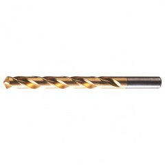 #41 RHS / RHC HSS 118 Degree Radial Point General Purpose Drill - TiN - Eagle Tool & Supply