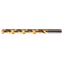 #5 RHS / RHC HSS 118 Degree Radial Point General Purpose Drill - TiN - Exact Industrial Supply