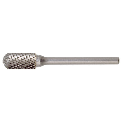 SC-52 Double Cut Solid Carbide Bur-Cylindrical with Ball Nose - Exact Industrial Supply