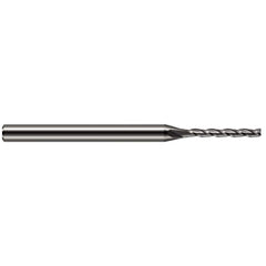Harvey Tool - 1.5mm, 12mm LOC, 1/8" Shank Diam, 2-1/2" OAL, 3 Flute Solid Carbide Square End Mill - Exact Industrial Supply