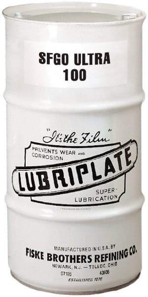 Lubriplate - 16 Gal Drum, ISO 100, SAE 40, Air Compressor Oil - 7°F to 385°, 556 Viscosity (SUS) at 100°F, 77 Viscosity (SUS) at 210°F - Eagle Tool & Supply