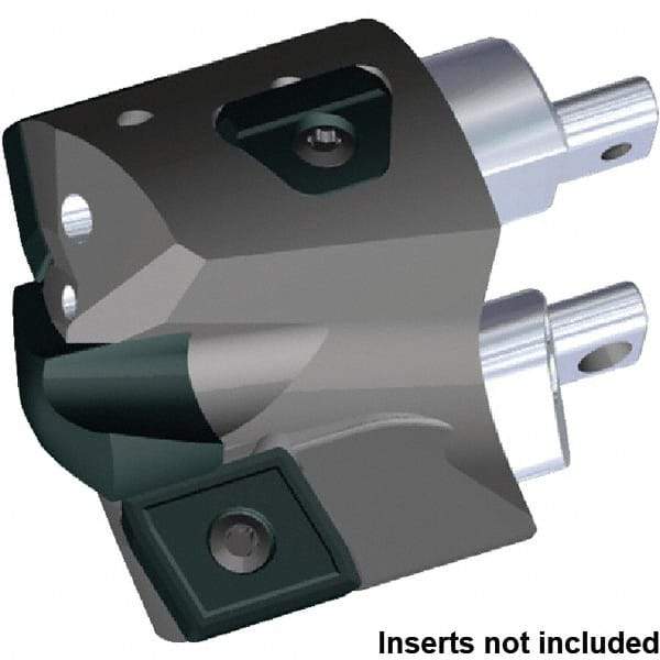 Kennametal - Series KSEM Plus, Head Connection FDS32, 34mm Max Diam Interchangeable Pilot Drill Head - KSEMP1700HPGM Pilot Drill, 17mm Pilot Drill Diam, 3 Nonpilot Inserts, 25mm Head Length - Eagle Tool & Supply