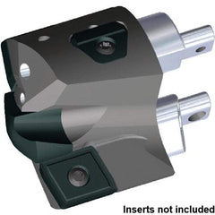 Kennametal - Series KSEM Plus, Head Connection FDS36, 37.5mm Max Diam Interchangeable Pilot Drill Head - KSEMP1500HPGM Pilot Drill, 15mm Pilot Drill Diam, 3 Nonpilot Inserts, 25mm Head Length - Eagle Tool & Supply