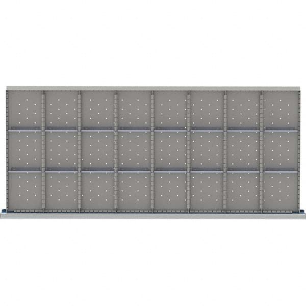 LISTA - 24-Compartment Drawer Divider Layout for 3.15" High Drawers - Eagle Tool & Supply
