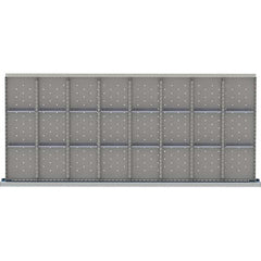 LISTA - 24-Compartment Drawer Divider Layout for 3.15" High Drawers - Eagle Tool & Supply
