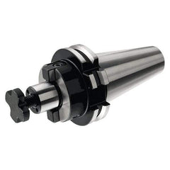 Iscar - DIN69871-50 Taper Shank 32mm Pilot Diam Shell Mill Holder - 100mm Flange to Nose End Projection, 66mm Nose Diam, Through-Spindle & DIN Flange Coolant - Exact Industrial Supply