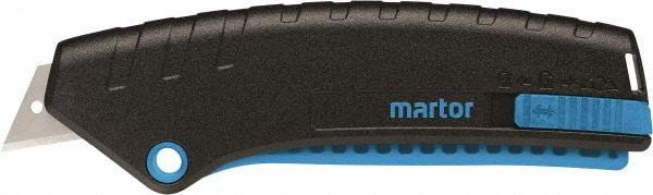 Martor USA - Retractable Utility Knife - Black & Blue Handle - Eagle Tool & Supply