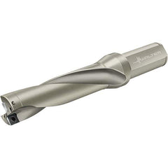 Walter - 220mm Max Drill Depth, 4xD, 55mm Drill Diam, Indexable Insert Drill - 2 Inserts, Flange Shank, 40mm Shank Diam - Eagle Tool & Supply