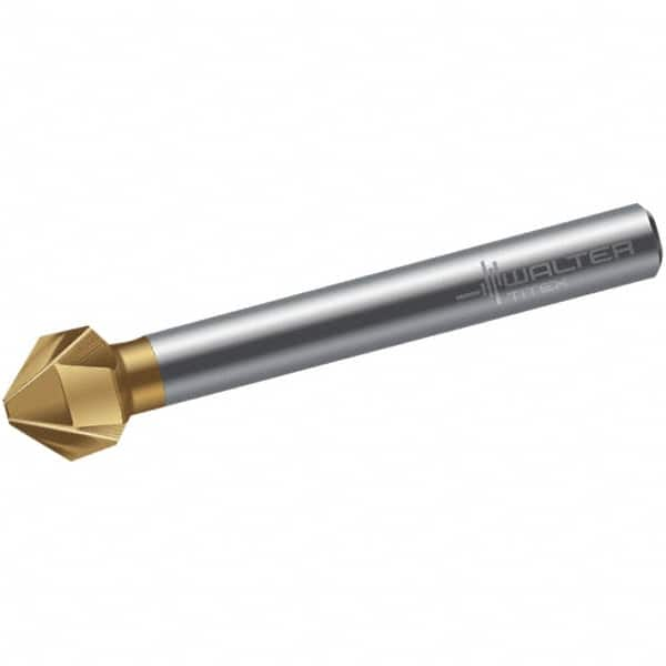 Walter-Titex - 15mm Head Diam, 10mm Shank Diam, 3 Flute 90° High Speed Steel Countersink - Eagle Tool & Supply