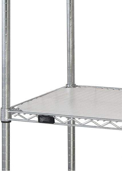 Quantum Storage - 24" Wide, Open Shelving Accessory/Component - HDPE, Polyethylene Finish, 36" Long, Use with Wire Shelving Units - Eagle Tool & Supply