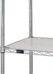Quantum Storage - 18" Wide, Open Shelving Accessory/Component - HDPE, Polyethylene Finish, 72" Long, Use with Wire Shelving Units - Eagle Tool & Supply