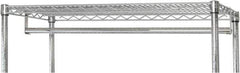 Quantum Storage - Open Shelving Accessory/Component - Chrome, Chrome Finish, 48" Long, Use with Wire Shelving Units - Eagle Tool & Supply