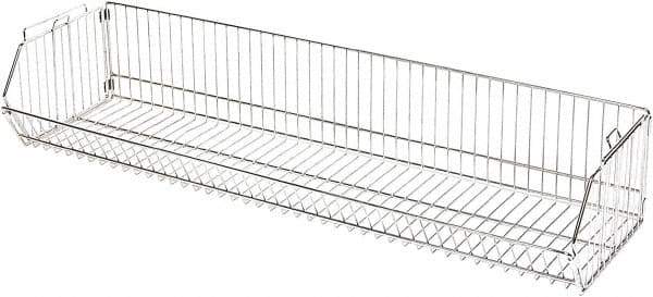 Quantum Storage - 20" Wide, Open Shelving Accessory/Component - Chrome, Chrome Finish, 48" Long, Use with Wire Shelving Units - Eagle Tool & Supply