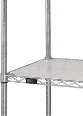 Quantum Storage - 18" Wide, Open Shelving Accessory/Component - HDPE, Polyethylene Finish, 48" Long, Use with Wire Shelving Units - Eagle Tool & Supply