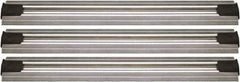 Quantum Storage - 2-1/2" Wide, Open Shelving Accessory/Component - Aluminum, Anodized Aluminum Finish, 72" Long, Use with Wire Shelving Units - Eagle Tool & Supply