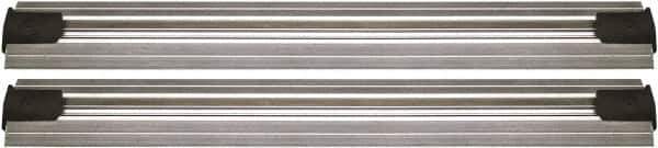 Quantum Storage - 2-1/2" Wide, Open Shelving Accessory/Component - Aluminum, Anodized Aluminum Finish, 204" Long, Use with Wire Shelving Units - Eagle Tool & Supply