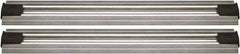 Quantum Storage - 2-1/2" Wide, Open Shelving Accessory/Component - Aluminum, Anodized Aluminum Finish, 204" Long, Use with Wire Shelving Units - Eagle Tool & Supply